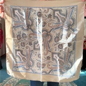 Christian Dior Paisley Silk Scarf